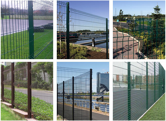 Any Size V Shape Curved Wire Mesh Security Fence