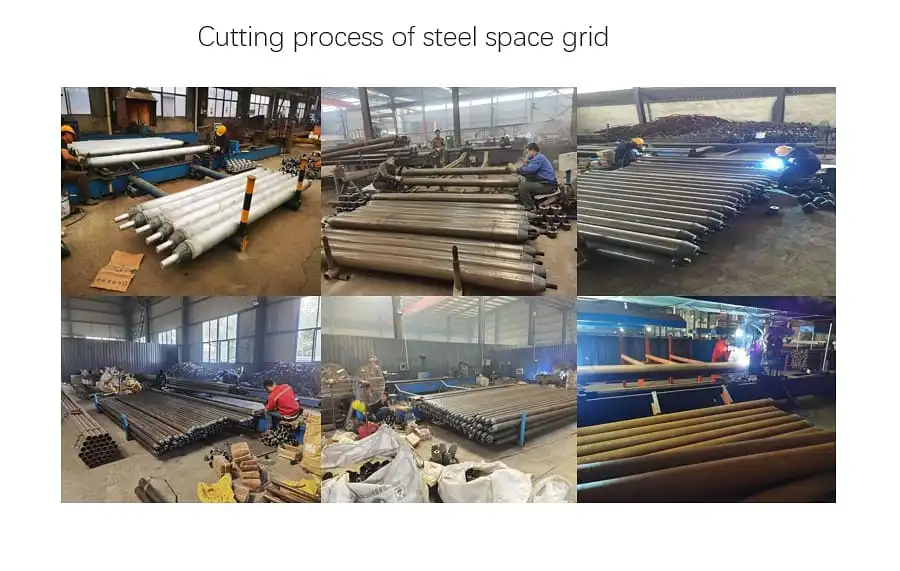 Steel Pipe Steel Space Frame Structure Grid Roofing Steel