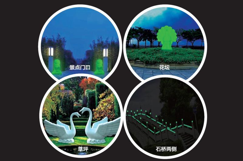 Glow in The Dark Outsice Stones, Garden Decoration Natural Glowing Stones