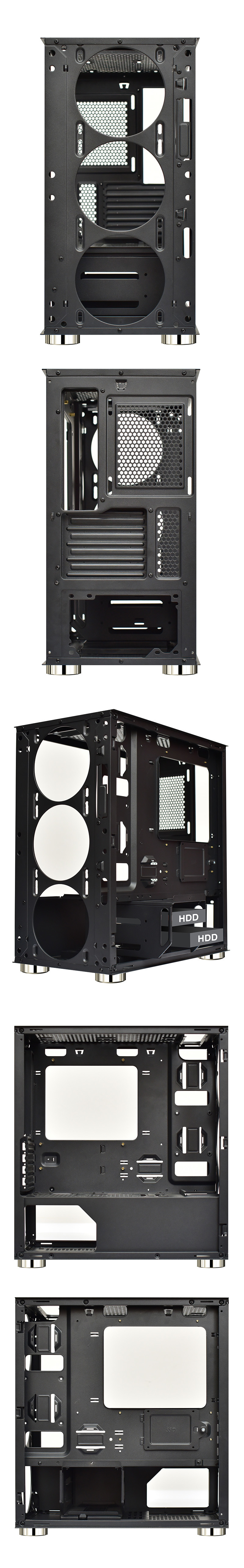 R03mesh Metal Mesh Front Panel Gaming Computer Case