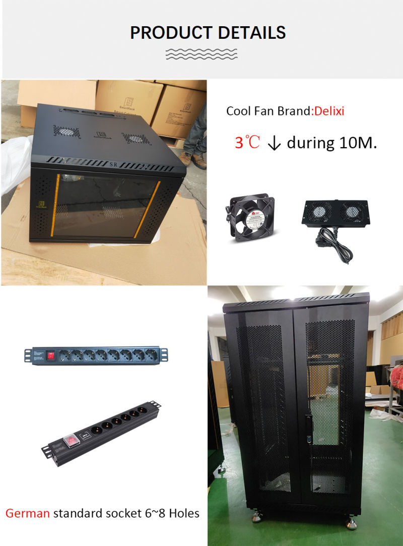 Professional Wireless Monitoring System Network Wall Cabinet