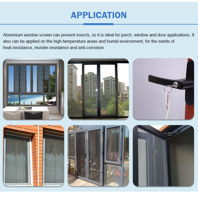 High Quality Strong Aluminum Window Screen Door Mosquito Net Insect Net