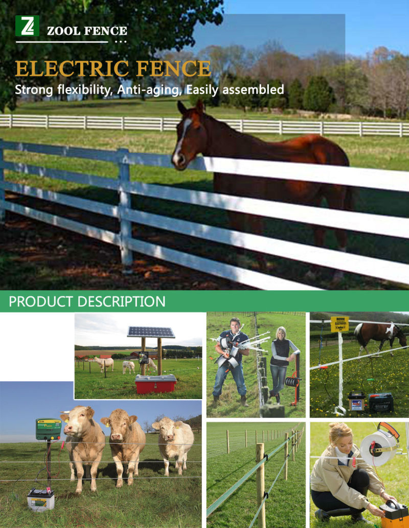 Heavy Duty Black Electric Fence Plastic Black Metal Rod Post Insulator for Farm Fence