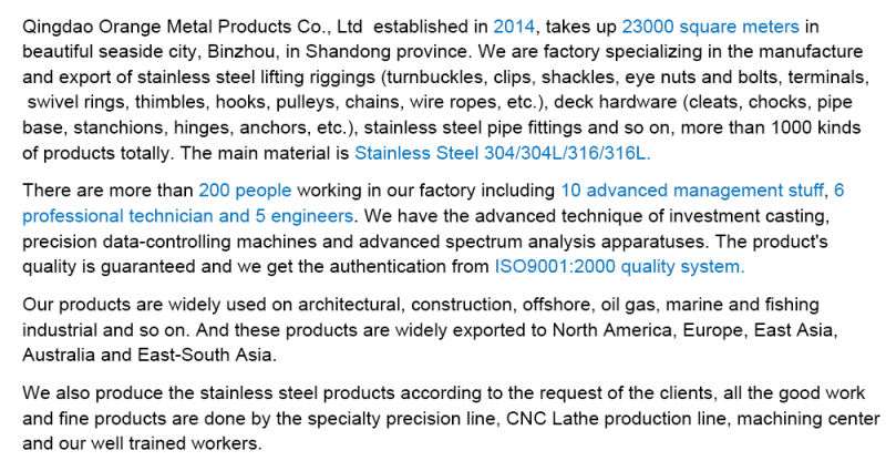 Steel Link Chain Standard Stainless Steel Link Chain