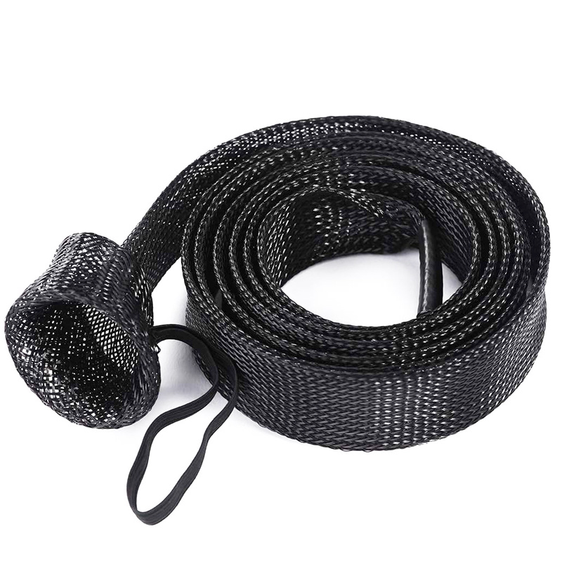 Flexible Pet Braided Expandable Sleeving Fishing Rod Covers Fishing Tackle Braided Mesh