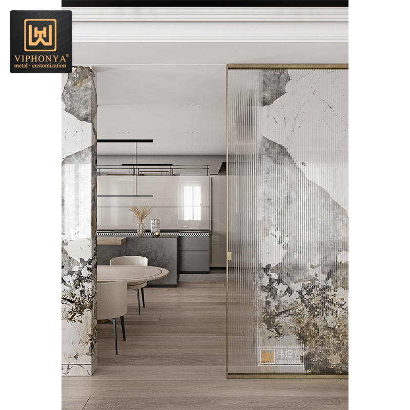 Hotel Decorative Hollow Metal Screen and Carved Stainless Steel Screen