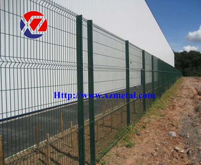 Commercial Galvanized Steel Welded Curved 3D Wire Mesh Fence
