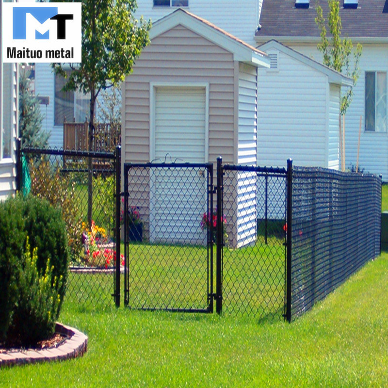 Hot Dipped Galvanized Chain Link Metal Mesh Temporary Fence