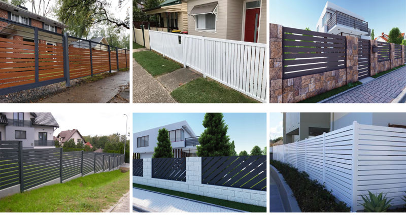 Aluminum Privacy Slat Garden Fence Vertical Slat /Horizontal Slat