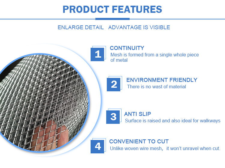 Stretched Aluminum Expanded Metal Mesh