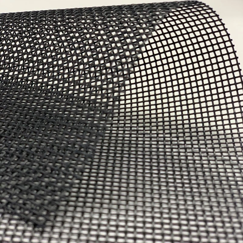 PVC Open Weave Vinyl Coated Woven Polyester Mesh Fabric