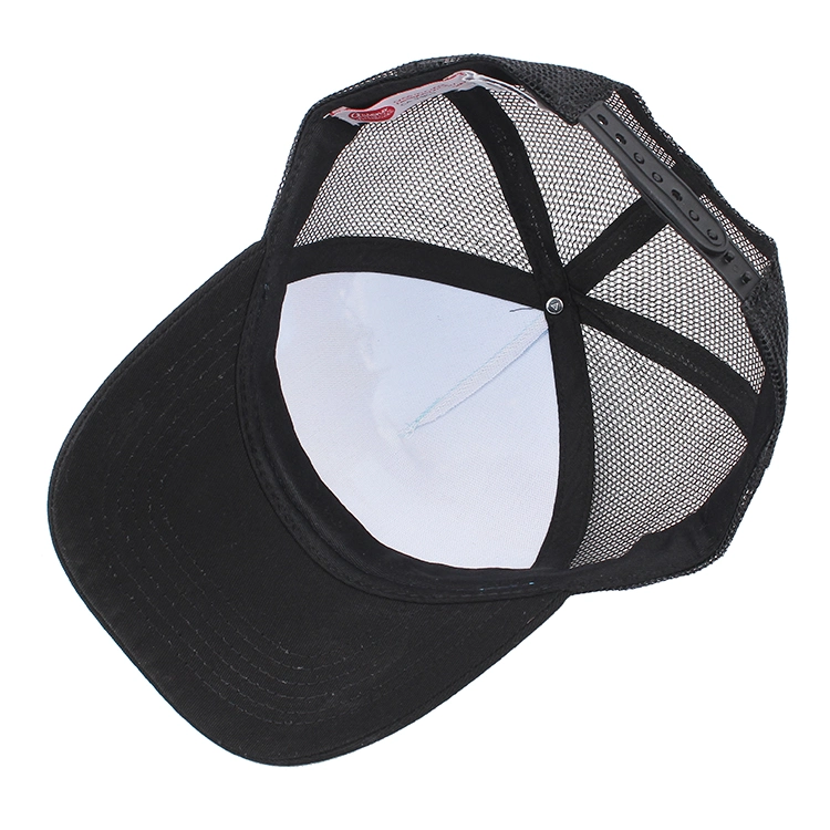 Digital Print Trucker Mesh Hat, Custom 5 Panel Plastic Buckle Mens Mesh Trucker Cap Hat