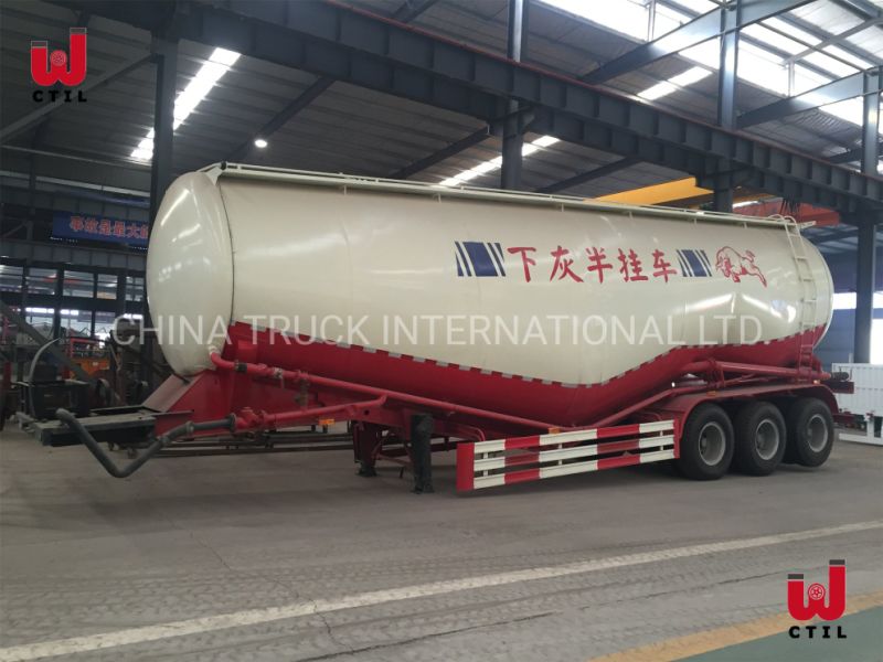 60m3 V Shape Cement Bulker/Bulk Cement Tanker Semi-Trailer