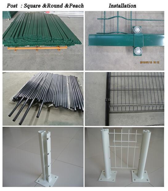 3D Curvy PVC Metal Welded Wire Mesh Panel Fence Fencing