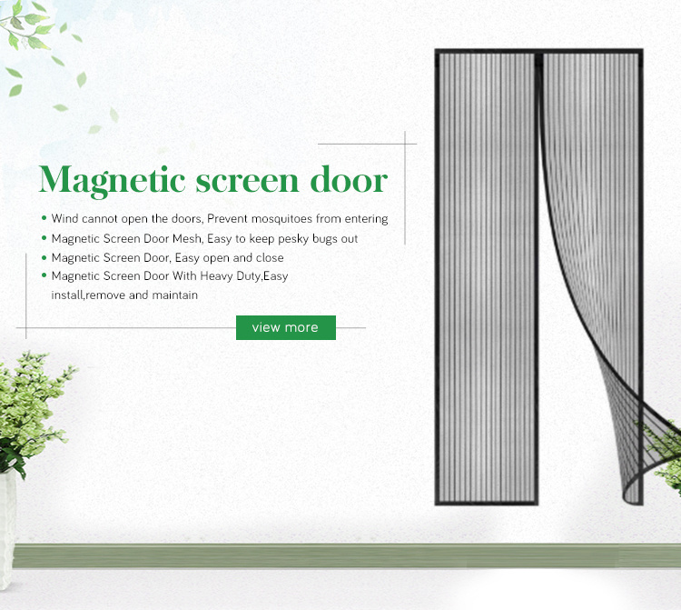 Factory Magnetic Mosquito Screen Nets Curtain Mesh Magnetic Soft Screen Door