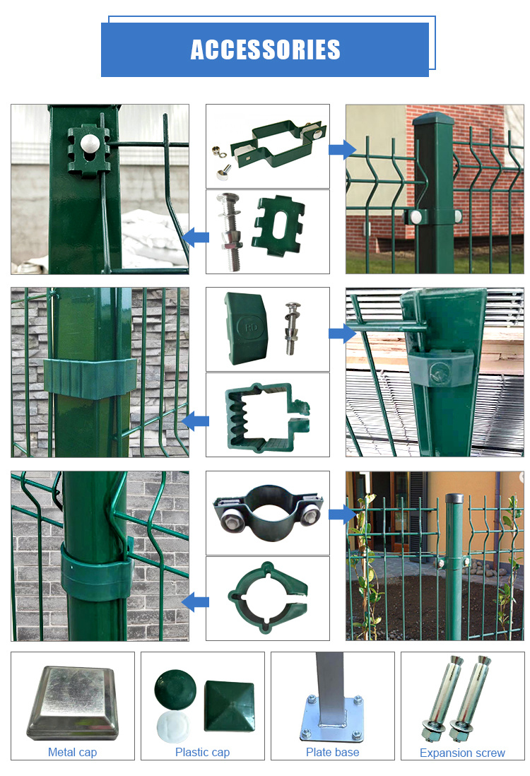 PVC Coated Reinforcing Wire Mesh Curvy Welded Fence