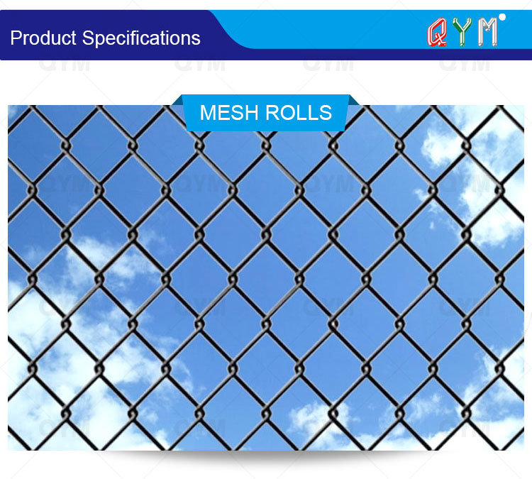 Removable Chain Link Fence /PVC Coated Decorative Chain Link Fence