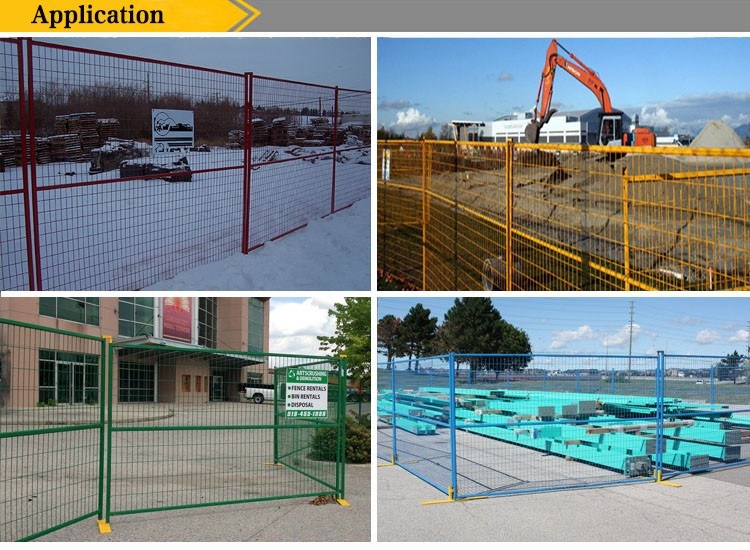Fence Canada Type Welded Mesh Construction Security Temporary Fence