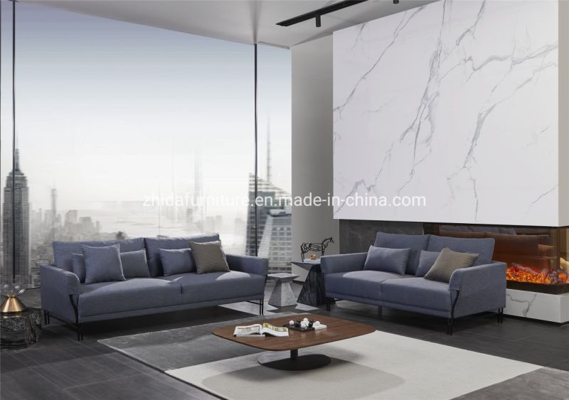 Factory Metal Fabric Living Room Sofa Home Furniture Sofa Set
