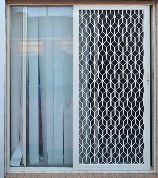Interior Aluminium Screen Sliding Window Diamond Grill