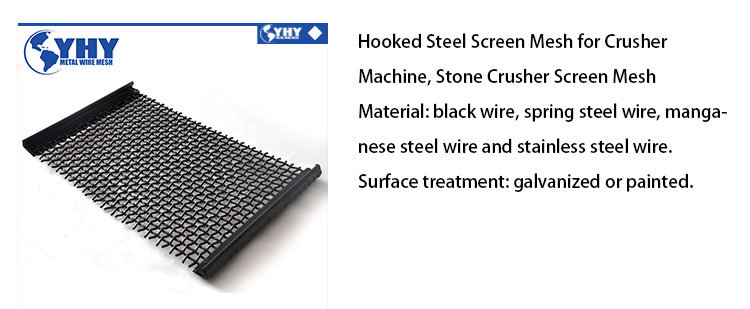 45# Steel Woven Steel Metal Corrugated Mesh for Crusher Sieving Mesh