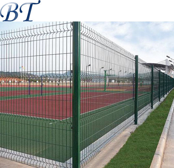 PVC Coated 3D Bending Panel Welded Wire Mesh Fence Curved Wire Mesh Fence.