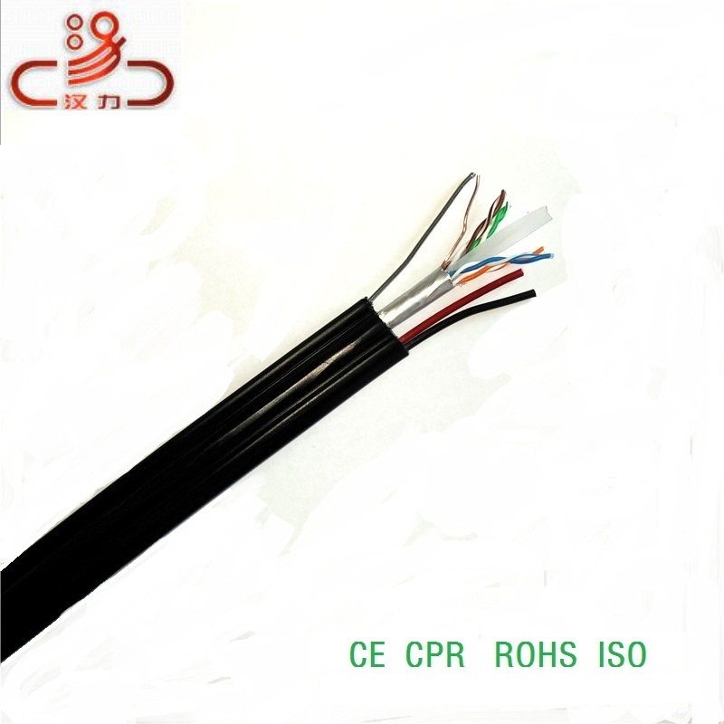 CAT6 Uitp 4pair with 2c Power Wire with Messenger 1.2steel Wire