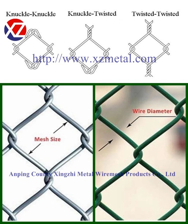 6 Foot 9 Gauge PVC Galvanized Chain Link Wire Fence