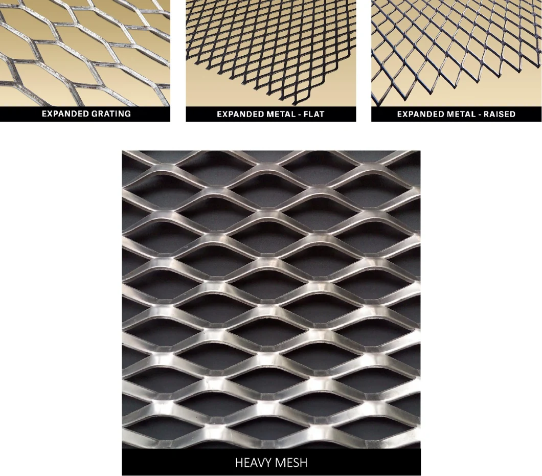 Facade Decoration Fluorocarbon Expanded Aluminum Mesh for Outdoor Wall