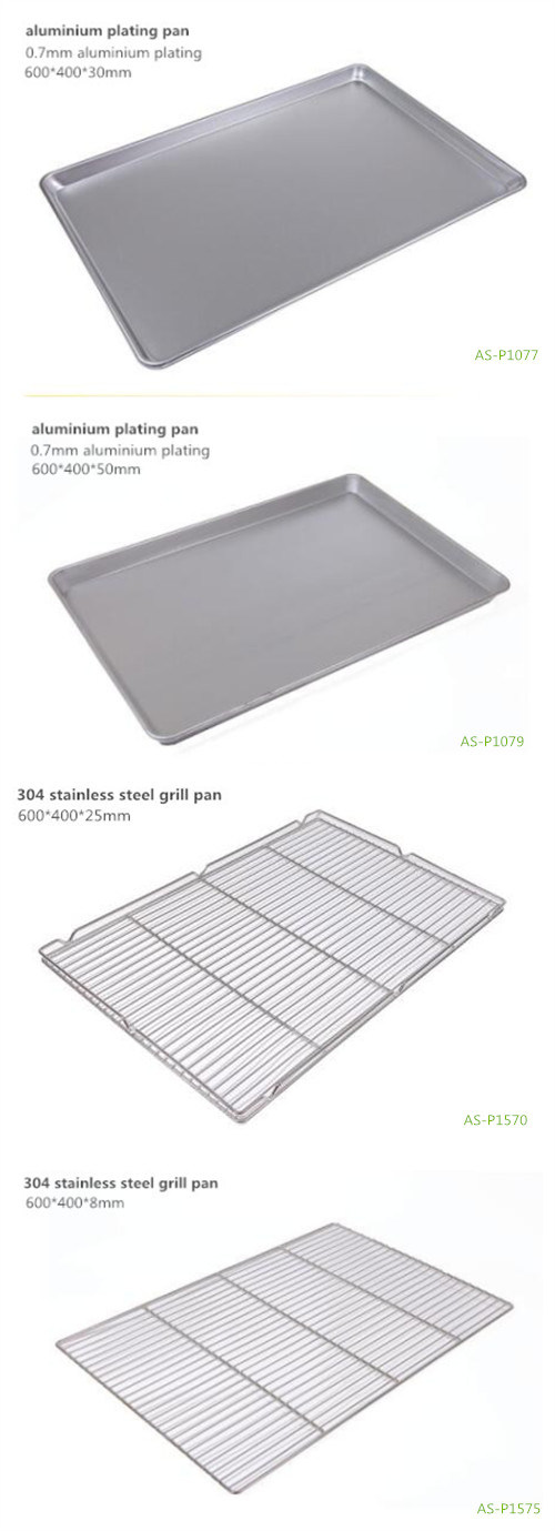 Stainless Steel Grill Pan 304 Bakery Grill Pan for Restaurants