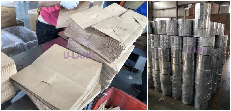 Put Printing in Line Square Bottom Paper Bag Machine for Food Paper Bags