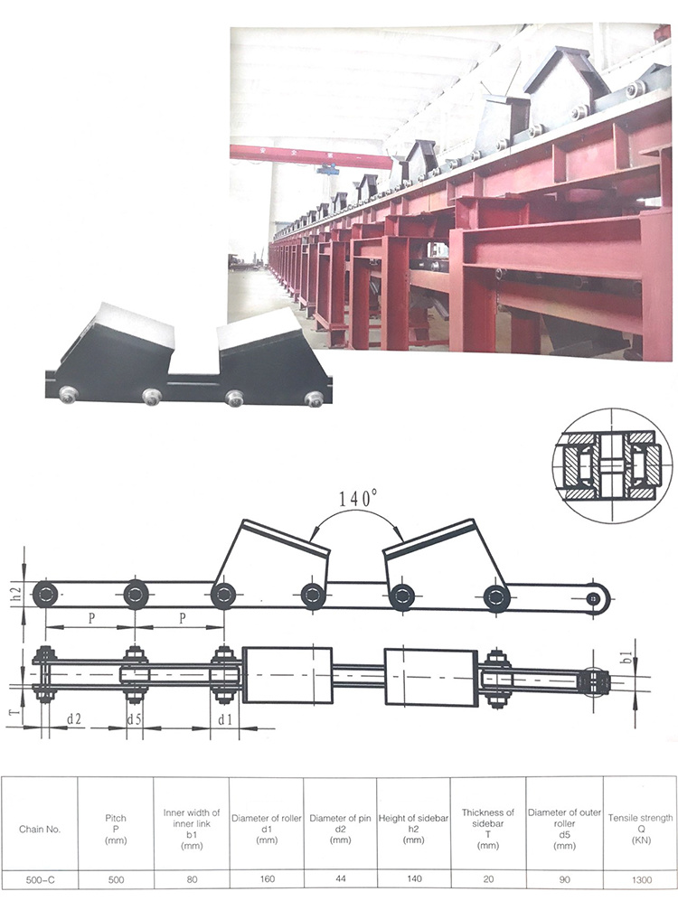 DT35 Attachment Sidebar Elevator Chain (Cement Mill Chain)