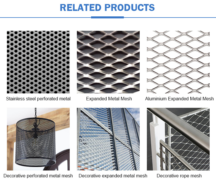 Factory Perforated Aluminum or Steel Metal Sheet Mesh