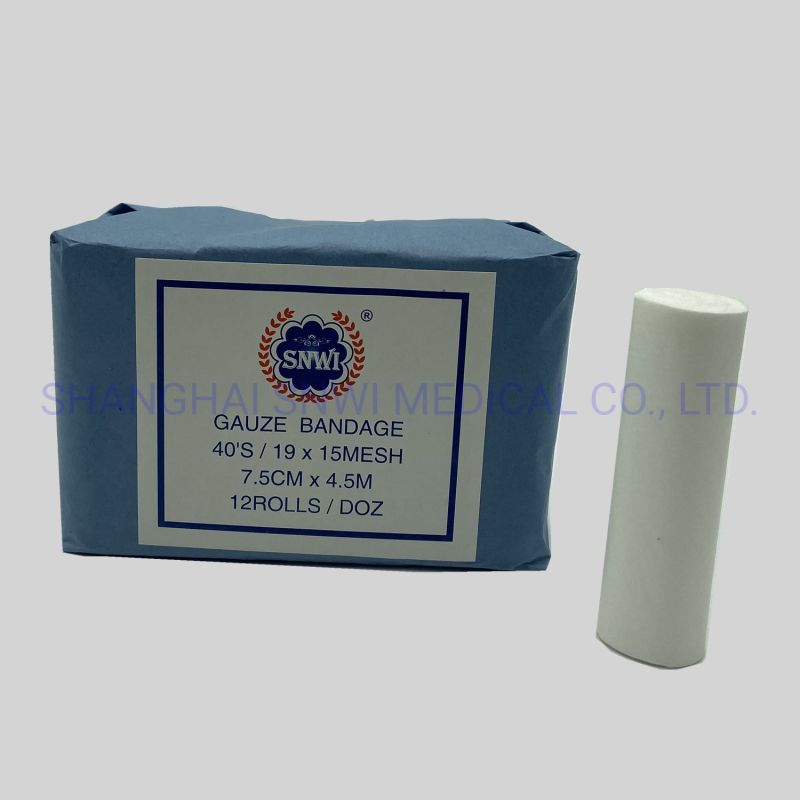 CE&ISO Certificate Gauze Bandage with Woven Sides 5cmx5m