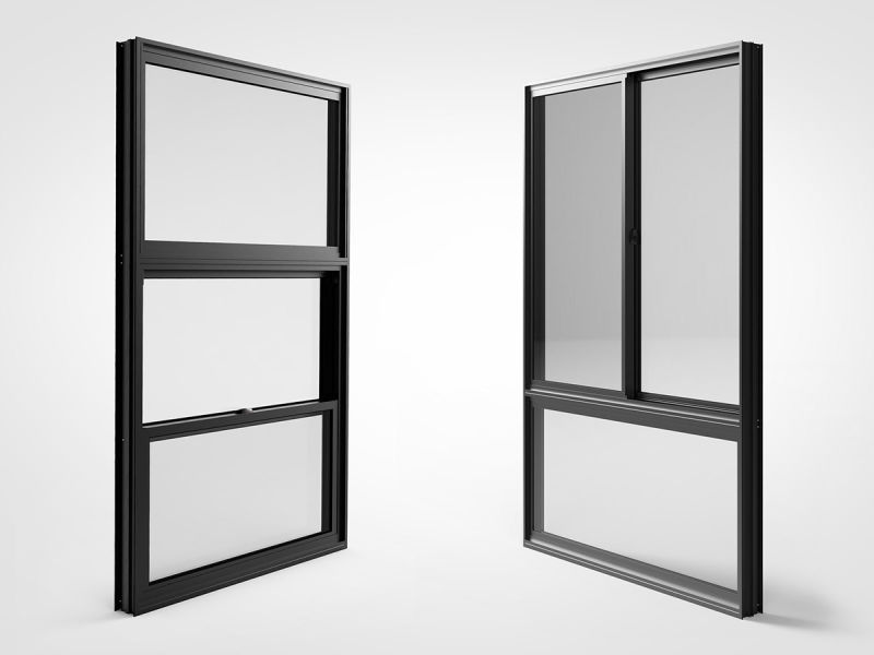 Aluminium Vertical Sliding Window Sash Window and Double Hung Windows