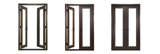 Aluminium Hinged Door/Aluminum Casement Door for Bathroom