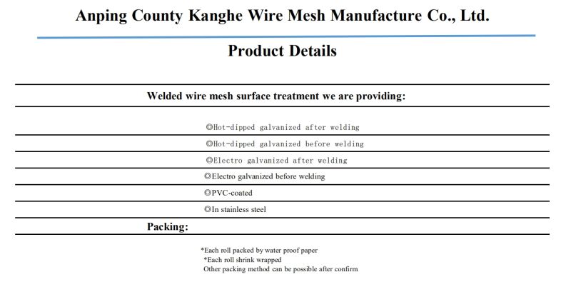 Green Plastic-Coated PVC Galvanized Best Price Welded Wire Mesh
