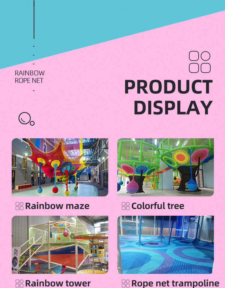 Customized Art Rope Net for Indoor Shopping Mall Playground