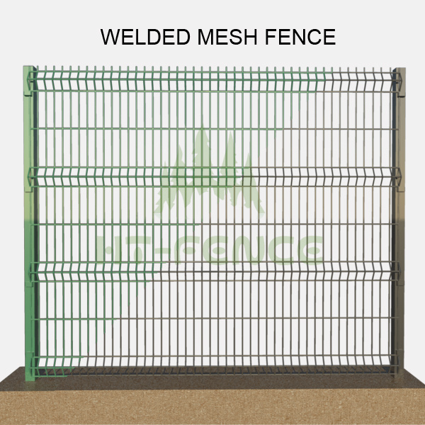 Powder Coating Green Color Welded Mesh Fence