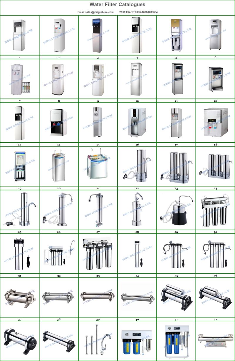 Stainless Steel 3 Stages Water Filter with Pressure Gage