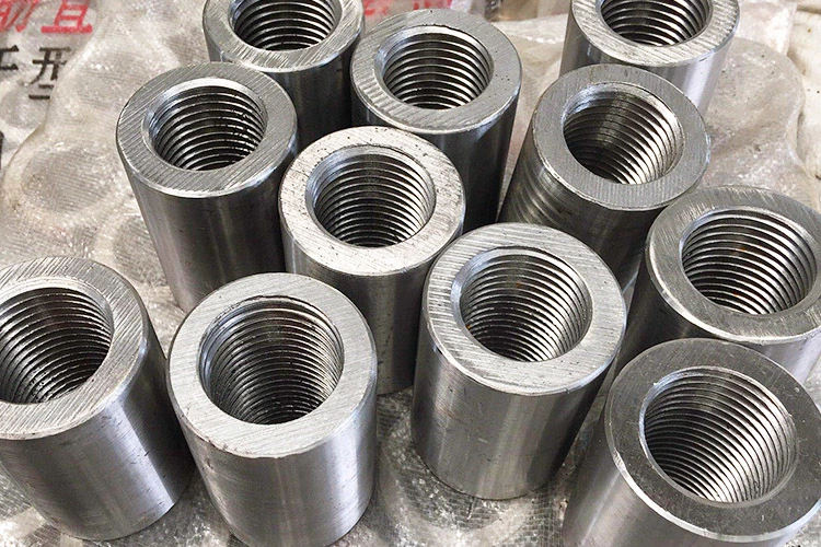 45# Carbon Steel Construction Metal Building Material Steel Rebar Coupler Rebar Splicing Coupler