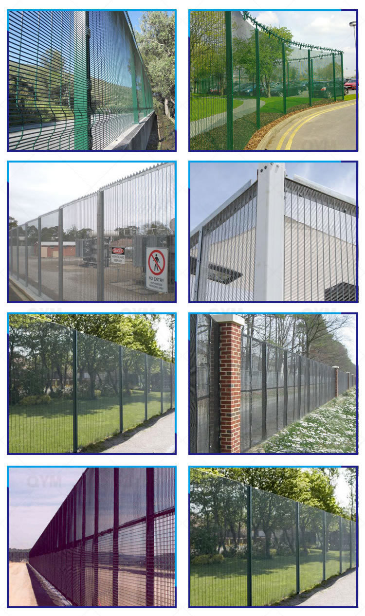 Welded Wire Mesh High Security Fence 358 Anti Climb Fencing