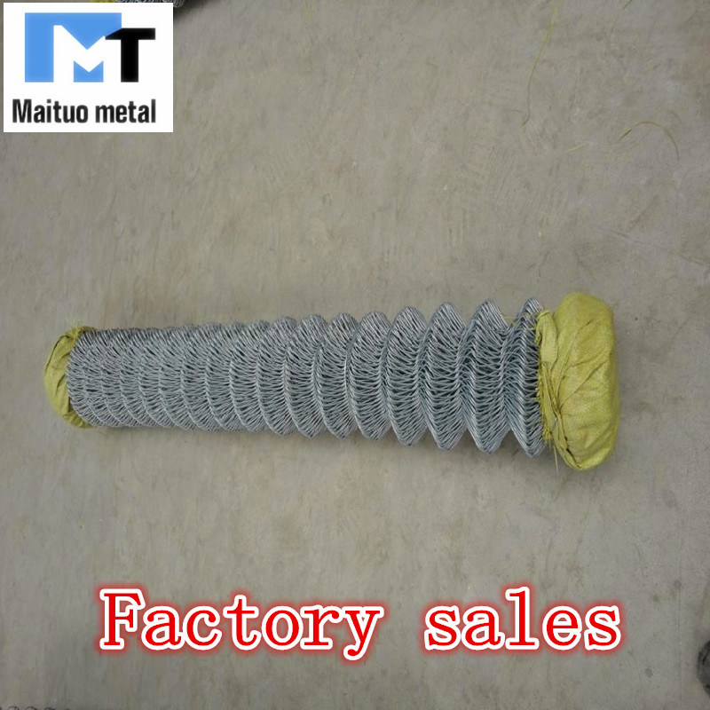 Hot Dipped Galvanized Chain Link Metal Mesh Temporary Fence