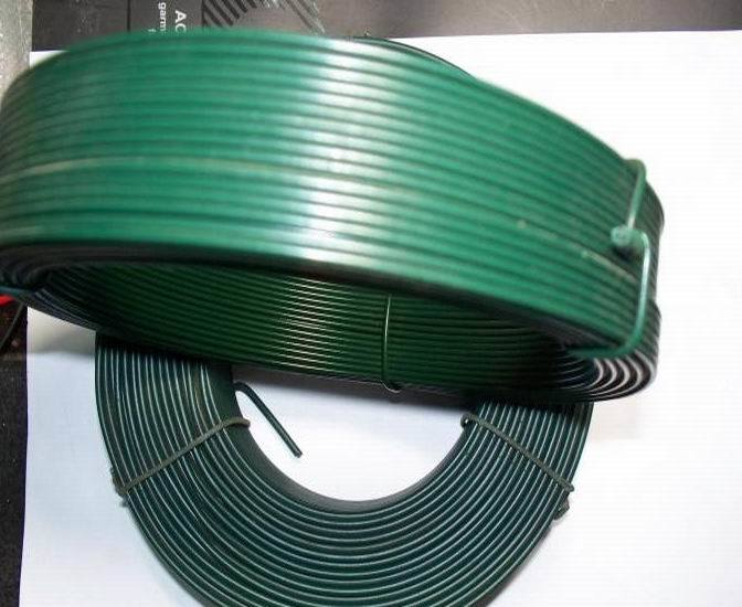 Green Color PVC Coated Wire/PVC Coated Iron Wire