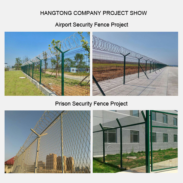 Powder Coating Green Color Welded Mesh Fence
