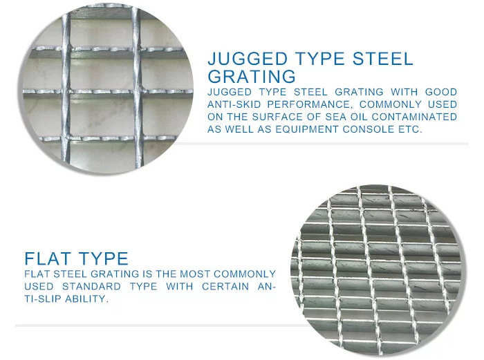 Galvanized Serrated Steel Grating or Plain Steel Grating for Walkway