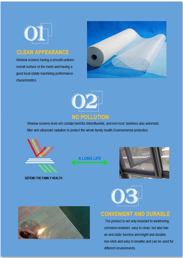 Mosquito Protection Plastic Window Screen Manufacturer
