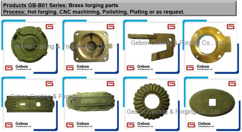 OEM Brass CNC Machining Parts Brass Hot Forging for Brass Pipe Fittings Brass Forged Machinery Parts