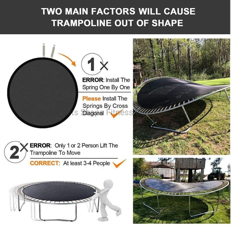 2020 Cheap 12FT Trampoline Outdoor Sport with Protective Net Trampoline Bed