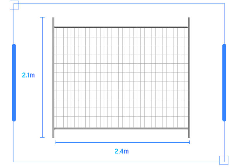 Galvanized Steel Wire Mesh Fence, Temporary Fence, Garden Fence